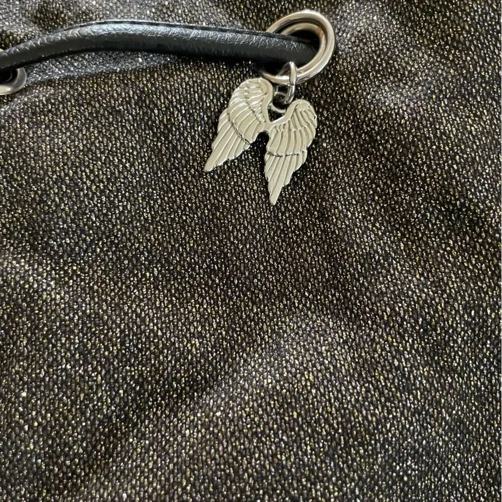 Victoria’s Secret Charcoal Gray Drawstring Backpack - Picture 4 of 7
